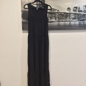 Scotch & Soda Long Tears Dress-Black